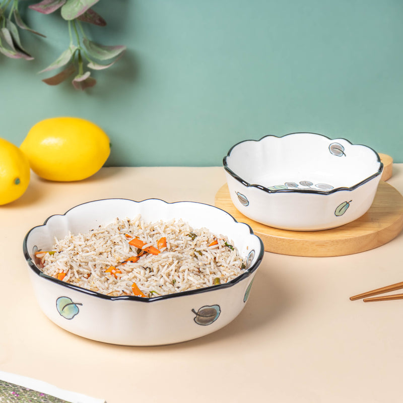 Aspen Leaves 19 Piece Pasta Set For 6