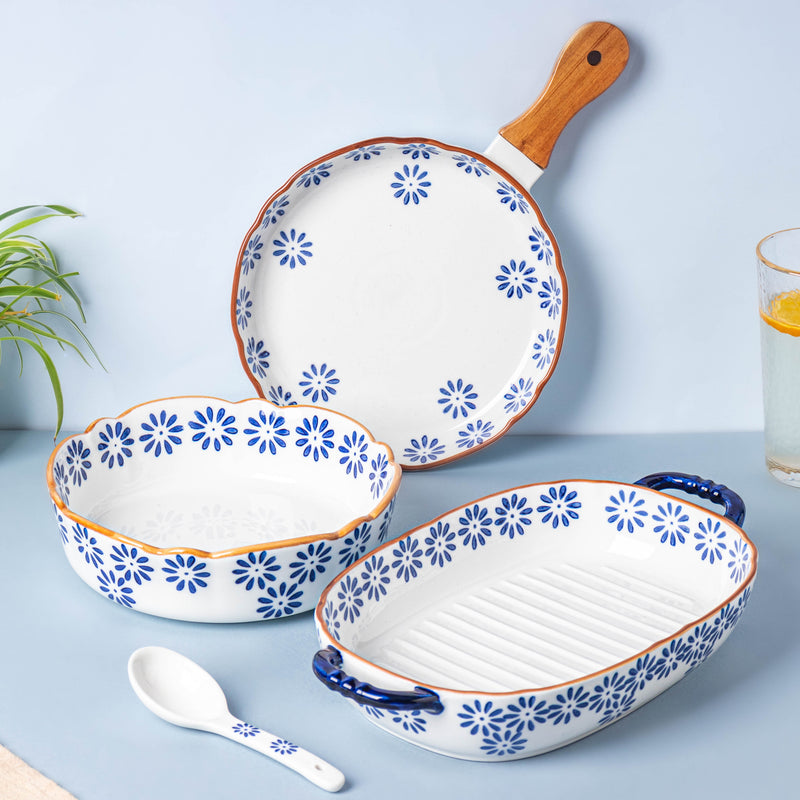 Blue Daisy Soup Spoon