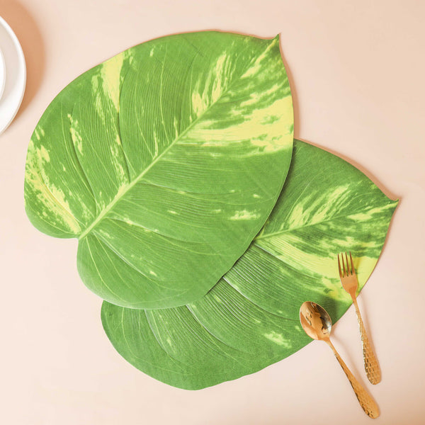 Tropical Leaf Table Mat Set of 2 Online - Premium Table Mat | Nestasia