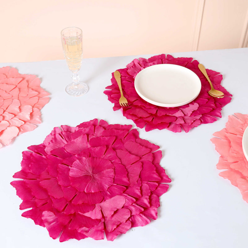 Fabric Flower Placemat Set of 2