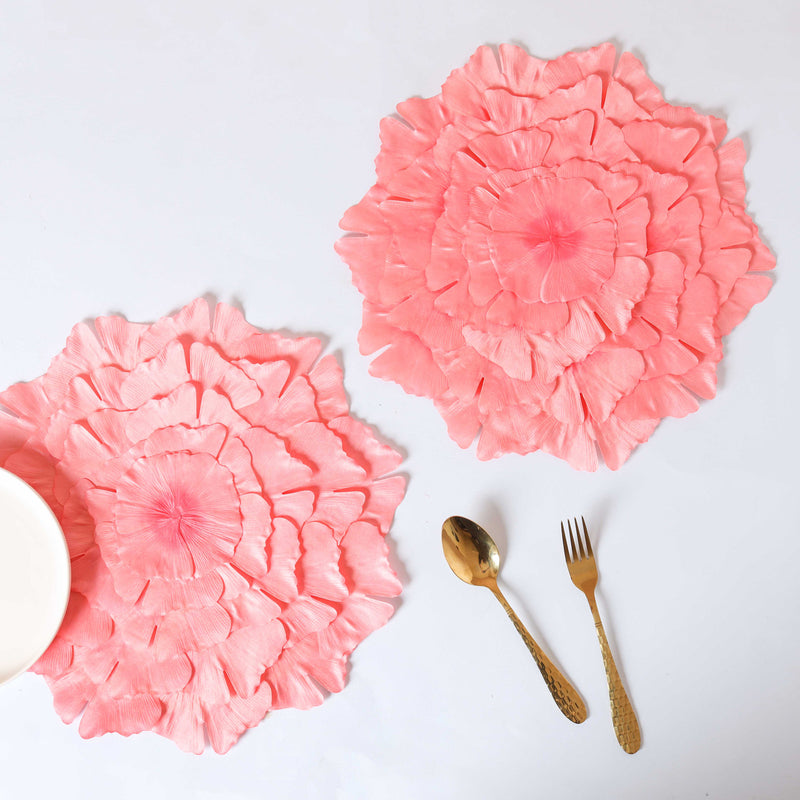 Fabric Flower Placemat Set of 2