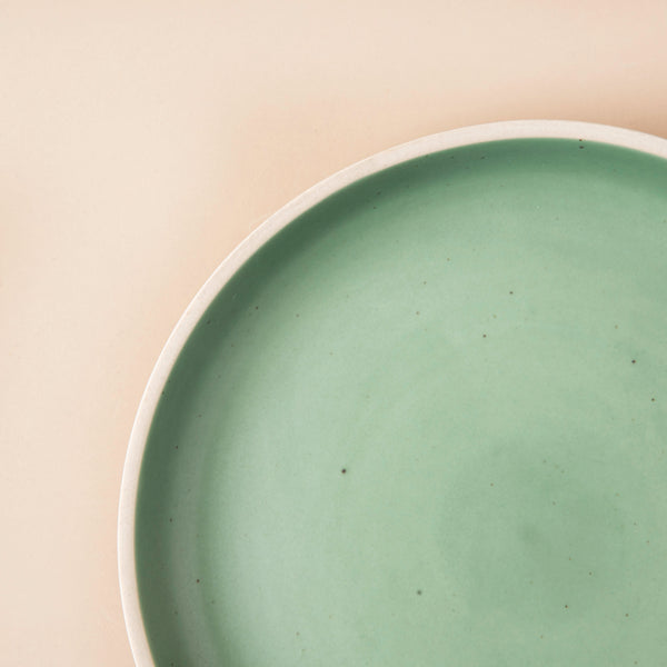 Muted Green Snack Plate 6.5 Inch - Serving plate, snack plate, dessert plate | Plates for dining & home decor