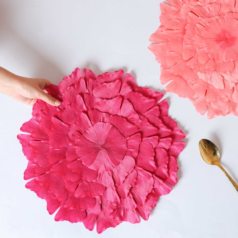 Fabric Flower Placemat Set of 2
