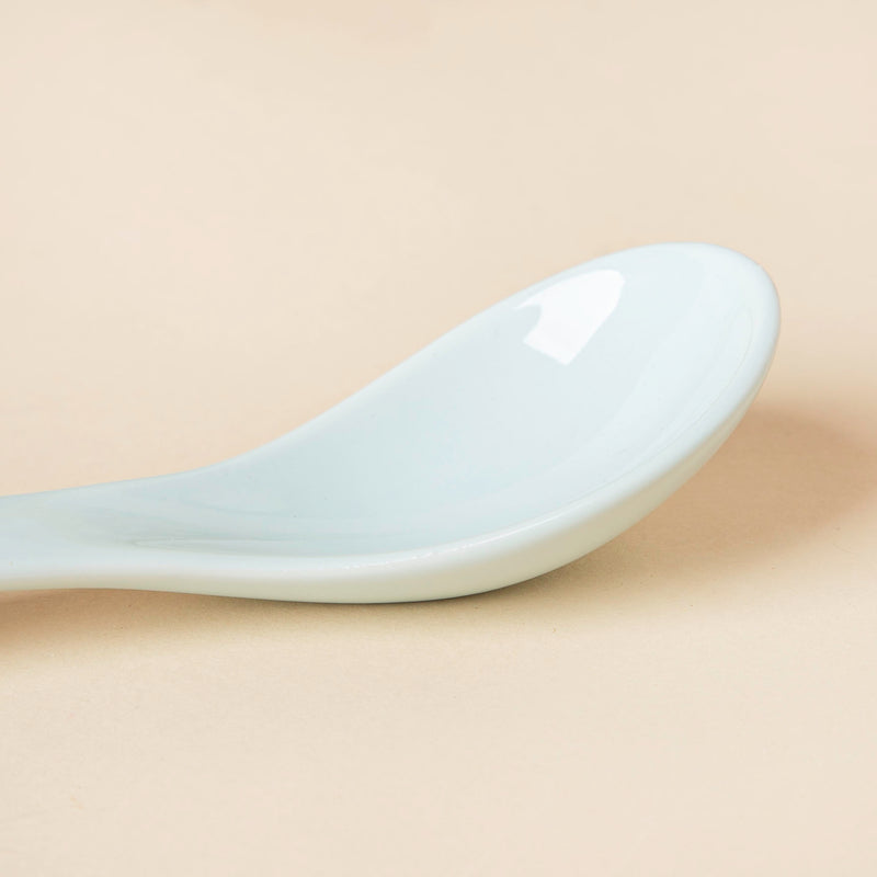 Ceramic Soup Spoon Mint Green Set of 2