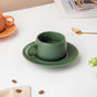 Sage Green Cup Set 100 ml- Tea cup, coffee cup, cup for tea | Cups and Mugs for Office Table & Home Decoration