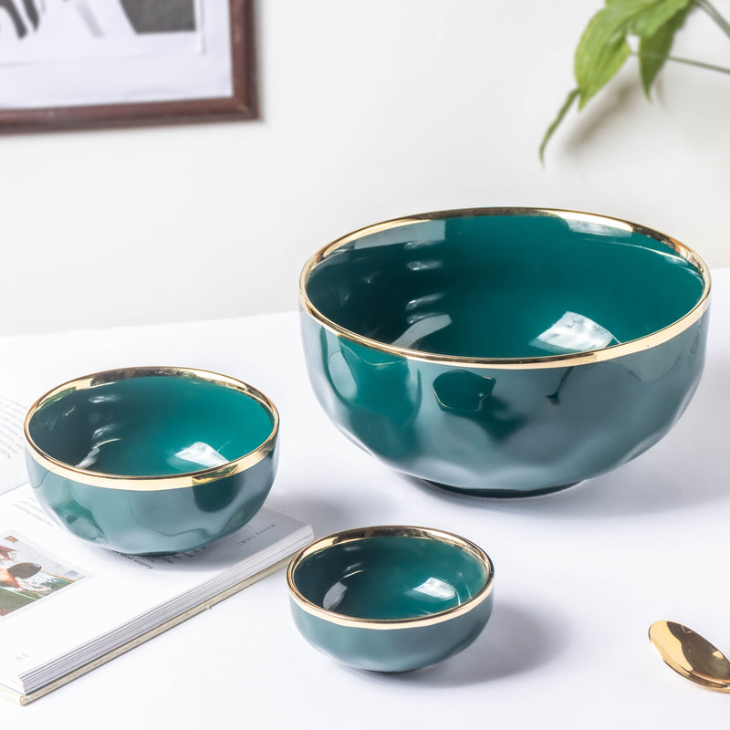 Greenwave Ceramic Soup Bowl - Bowl, soup bowl, ceramic bowl, snack bowls, curry bowl, popcorn bowls | Bowls for dining table & home decor