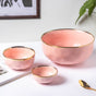 Think Pink Ceramic Soup Bowl - Bowl, soup bowl, ceramic bowl, snack bowls, curry bowl, popcorn bowls | Bowls for dining table & home decor