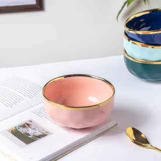 Think Pink Ceramic Soup Bowl