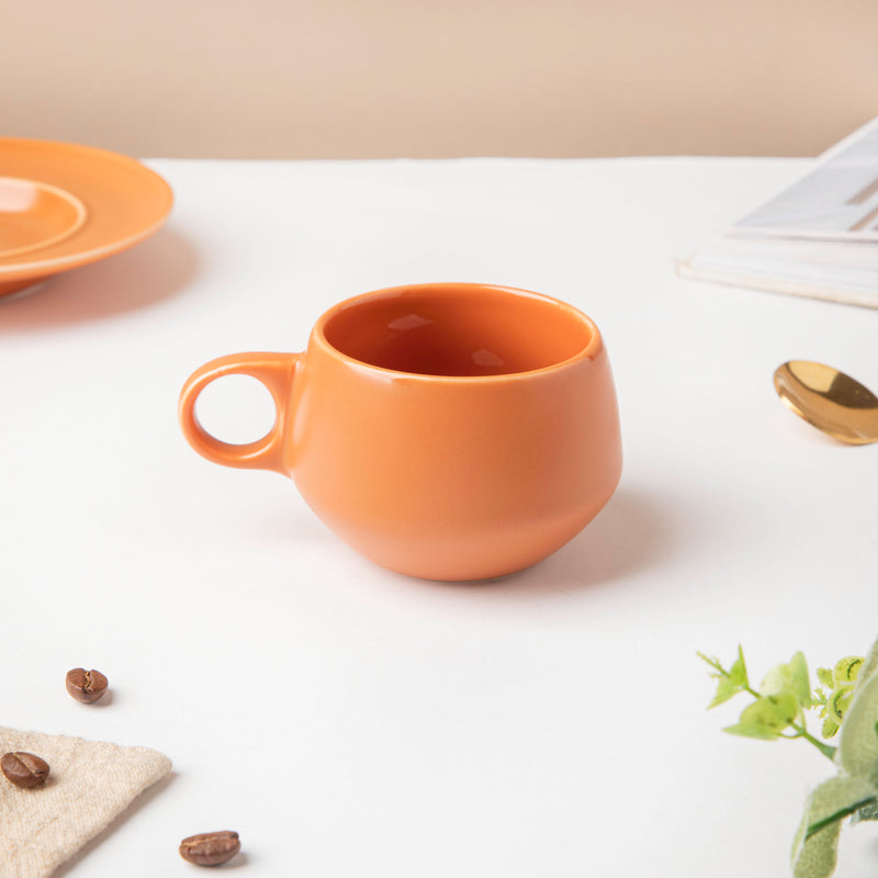 Matt Brown Cup Set 100 ml- Tea cup, coffee cup, cup for tea | Cups and Mugs for Office Table & Home Decoration