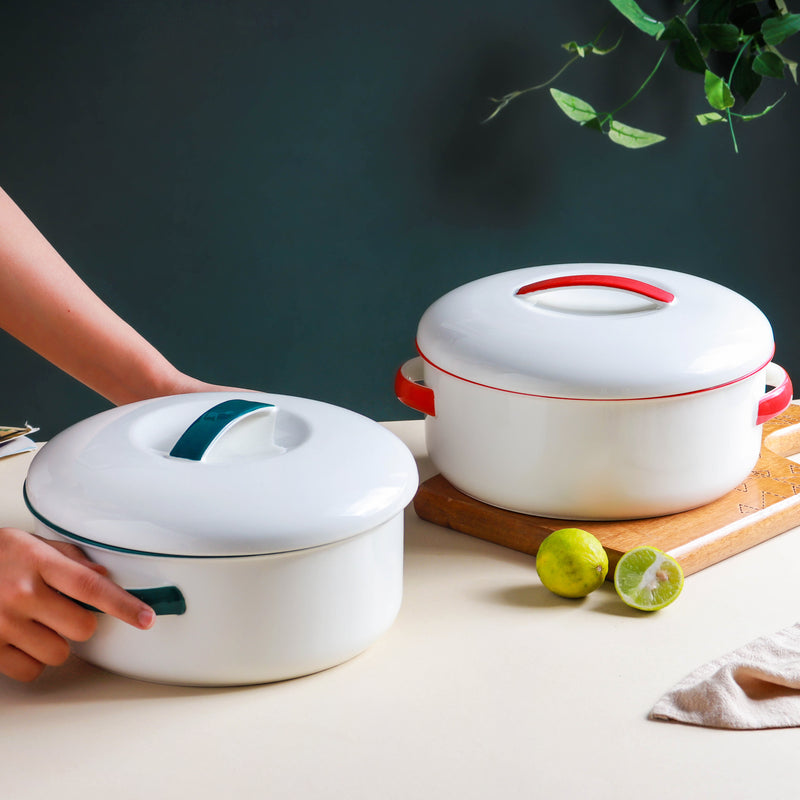 Toujours Serving Bowl With Lid - Serving bowl with lid, ceramic bowls with lids, noodle bowl, curry bowl, oven bowl, soup bowl with handle | Bowls for dining table & home decor