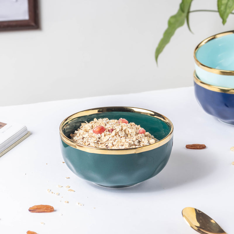 Greenwave Ceramic Soup Bowl - Bowl, soup bowl, ceramic bowl, snack bowls, curry bowl, popcorn bowls | Bowls for dining table & home decor