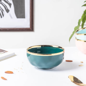 Greenwave Ceramic Soup Bowl - Bowl, soup bowl, ceramic bowl, snack bowls, curry bowl, popcorn bowls | Bowls for dining table & home decor