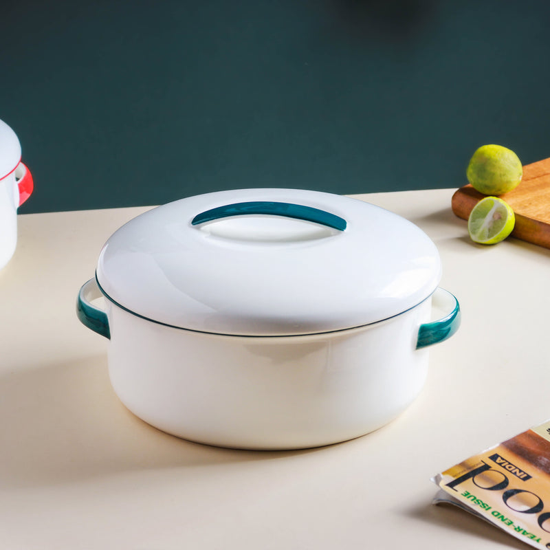 Toujours Serving Bowl With Lid - Serving bowl with lid, ceramic bowls with lids, noodle bowl, curry bowl, oven bowl, soup bowl with handle | Bowls for dining table & home decor