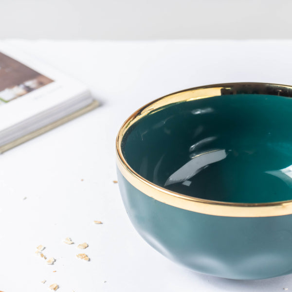 Greenwave Ceramic Soup Bowl - Bowl, soup bowl, ceramic bowl, snack bowls, curry bowl, popcorn bowls | Bowls for dining table & home decor