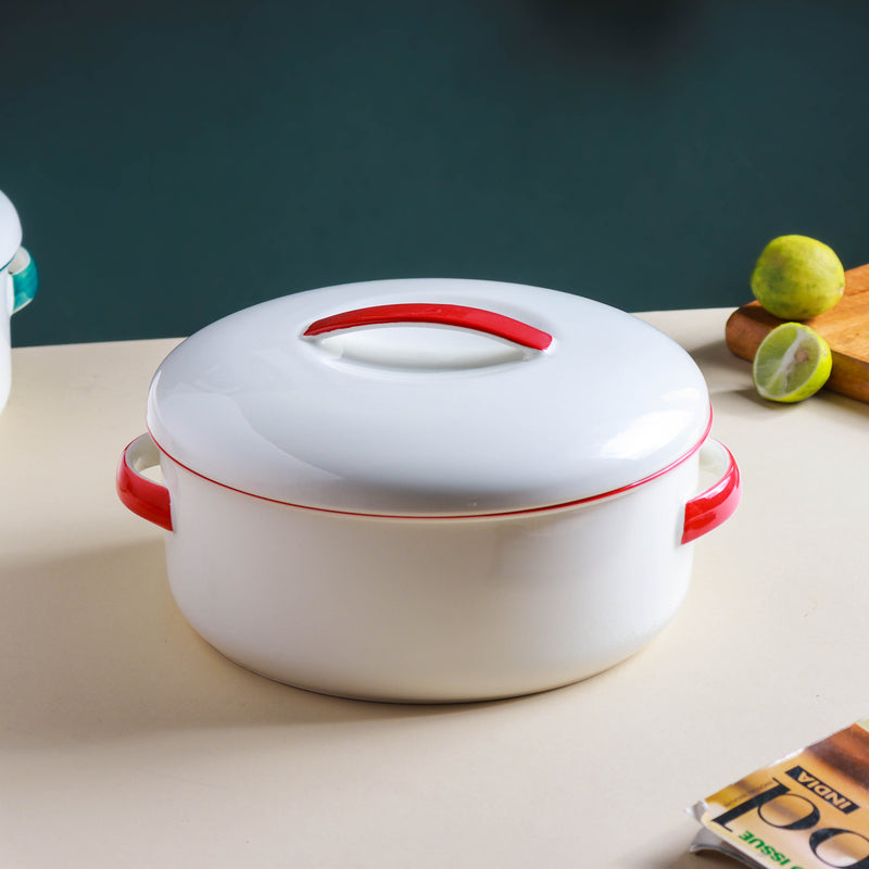 Toujours Serving Bowl With Lid - Serving bowl with lid, ceramic bowls with lids, noodle bowl, curry bowl, oven bowl, soup bowl with handle | Bowls for dining table & home decor