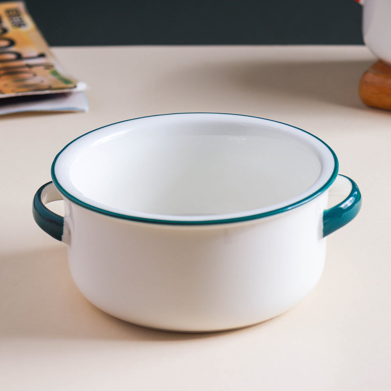 Toujours Side Bowl With Handle 350 ml - Bowl,ceramic bowl, snack bowls, curry bowl, popcorn bowls | Bowls for dining table & home decor