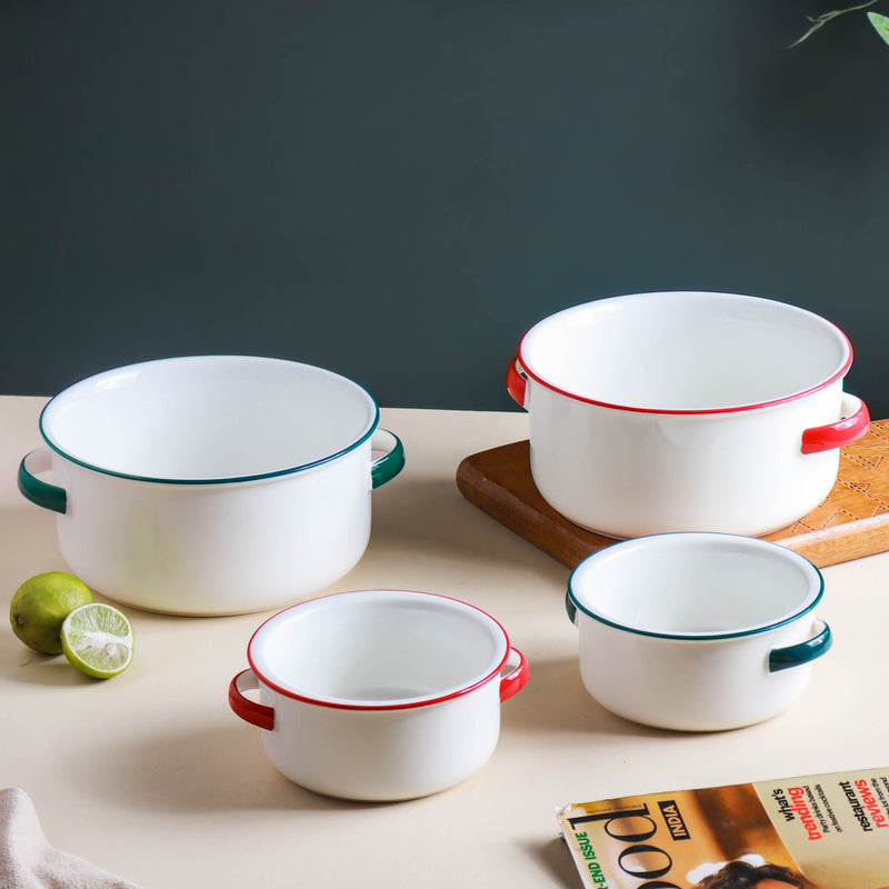 Toujours Side Bowl With Handle 350 ml - Bowl,ceramic bowl, snack bowls, curry bowl, popcorn bowls | Bowls for dining table & home decor