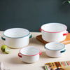 Toujours Serving Bowl With Handle - Bowl, ceramic bowl, serving bowls, noodle bowl, salad bowls, bowl for snacks, baking bowls, large serving bowl, bowl with handle | Bowls for dining table & home decor