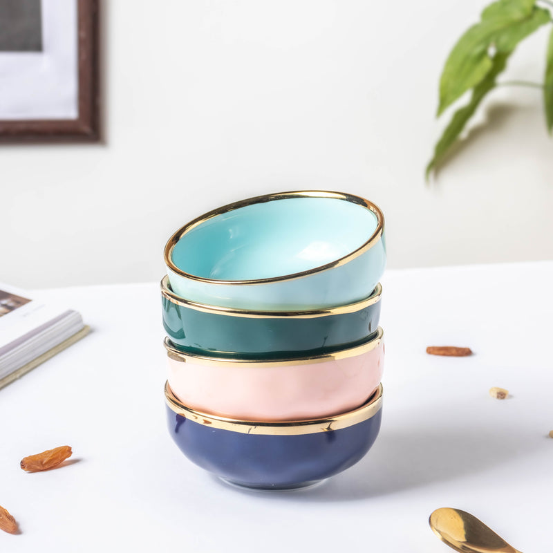 Blue Jay Ceramic Dip Bowl - Bowl, ceramic bowl, dip bowls, chutney bowl, dip bowls ceramic | Bowls for dining table & home decor 