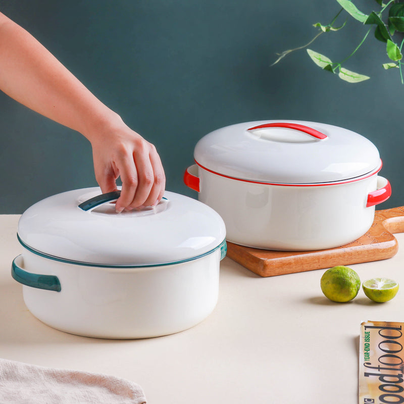 Toujours Serving Bowl With Lid - Serving bowl with lid, ceramic bowls with lids, noodle bowl, curry bowl, oven bowl, soup bowl with handle | Bowls for dining table & home decor