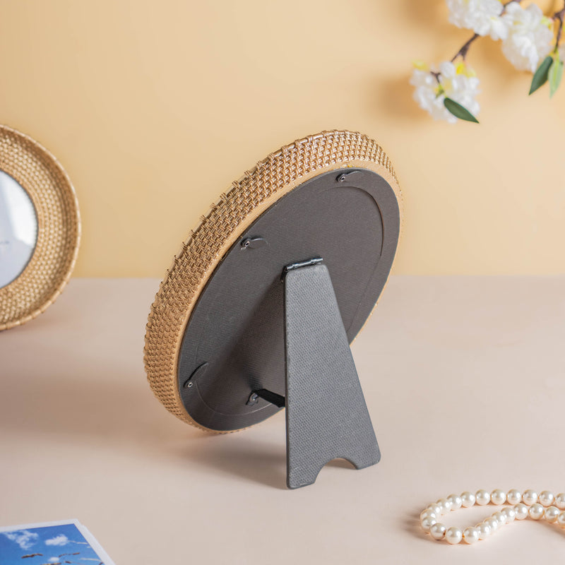 Gold Basket Photo Frame - Picture frames and photo frames online | Room decoration items