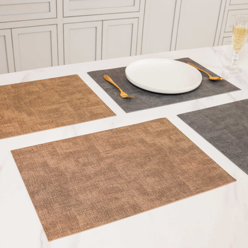 Faux Leather Table Mat Set of 2