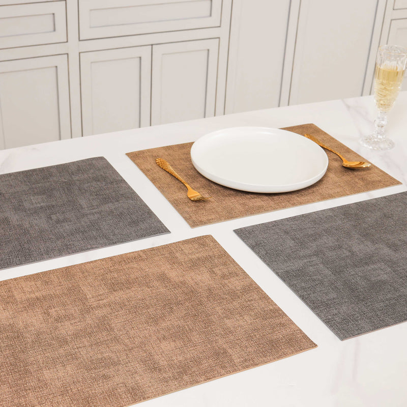 Faux Leather Table Mat Set of 2