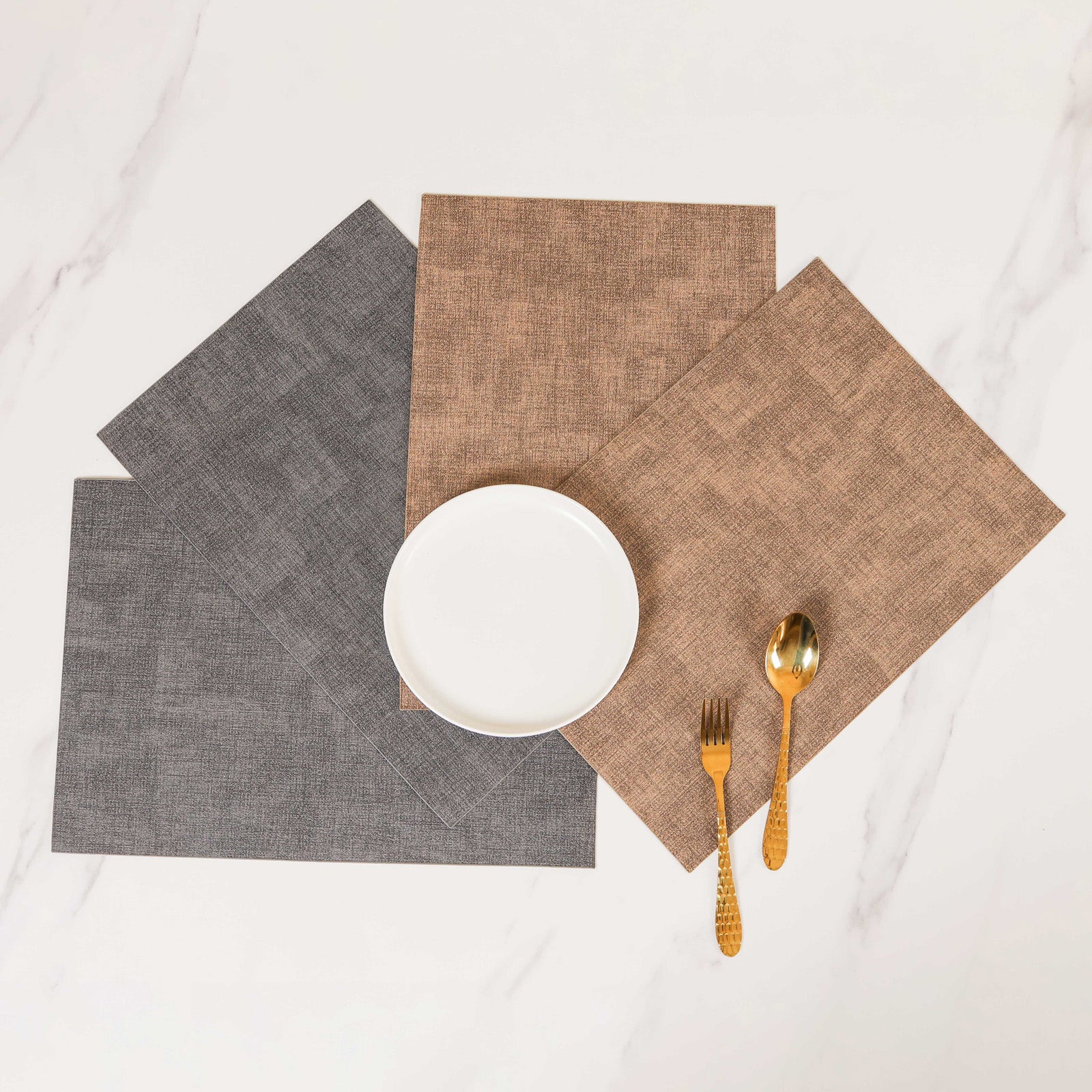 Faux Leather Table Mat Set of 2