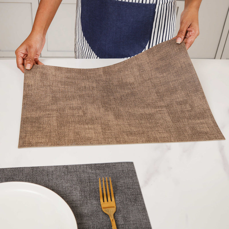 Faux Leather Table Mat Set of 2