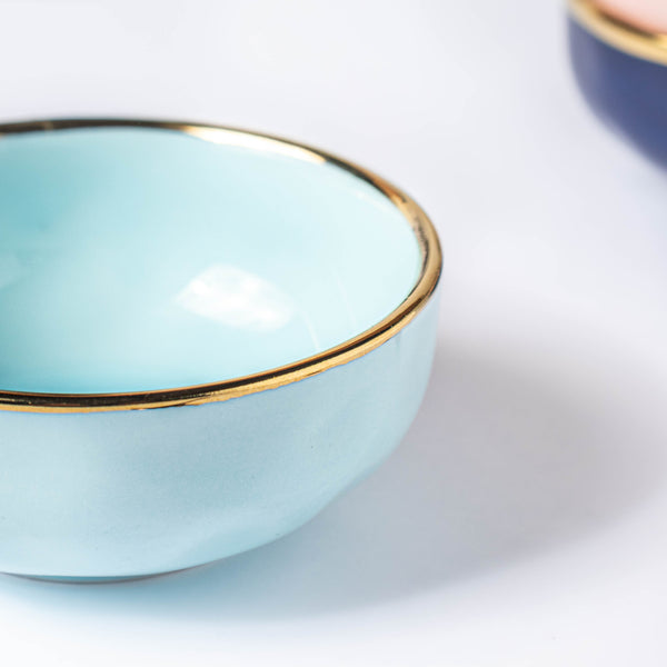 Blue Jay Ceramic Dip Bowl - Bowl, ceramic bowl, dip bowls, chutney bowl, dip bowls ceramic | Bowls for dining table & home decor 