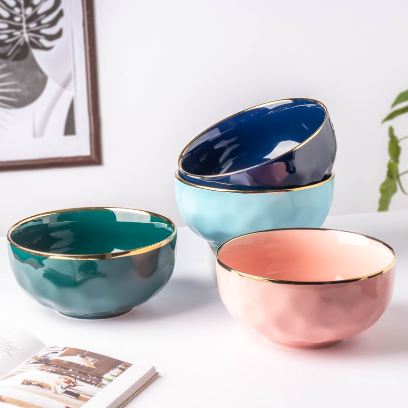 Midnight Blue Serving Bowl 8 Inch - Bowl, ceramic bowl, serving bowls, noodle bowl, salad bowls, bowl for snacks, large serving bowl | Bowls for dining table & home decor