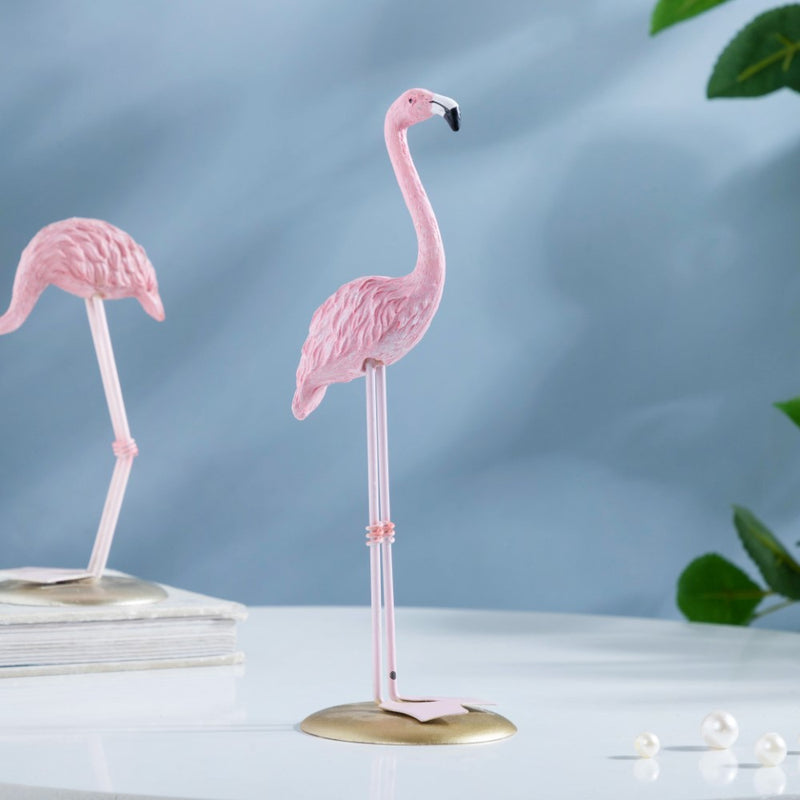 Flamingo Resin Decor Showpiece Pink Set Of 3 - Showpiece | Home decor item | Room decoration item