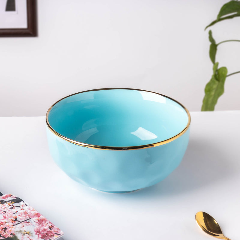 Blue Jay Serving Bowl 8 Inch - Bowl, ceramic bowl, serving bowls, noodle bowl, salad bowls, bowl for snacks | Bowls for dining table & home decor