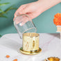 Bell Jar Glass Candle Holder Gold - Candle holder | Home decor