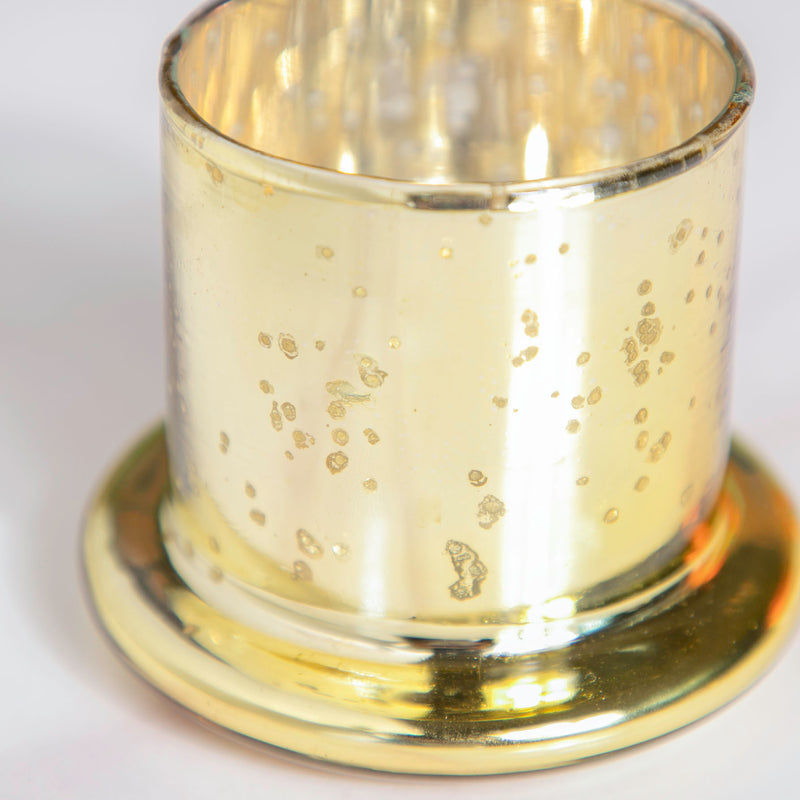 Bell Jar Glass Candle Holder Gold - Candle holder | Home decor