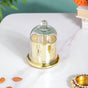 Bell Jar Glass Candle Holder Gold - Candle holder | Home decor