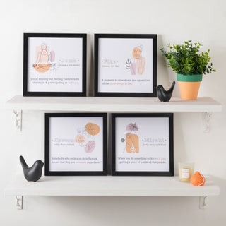 Notes To Self Framed Posters Set Of 4 9x9 Inch