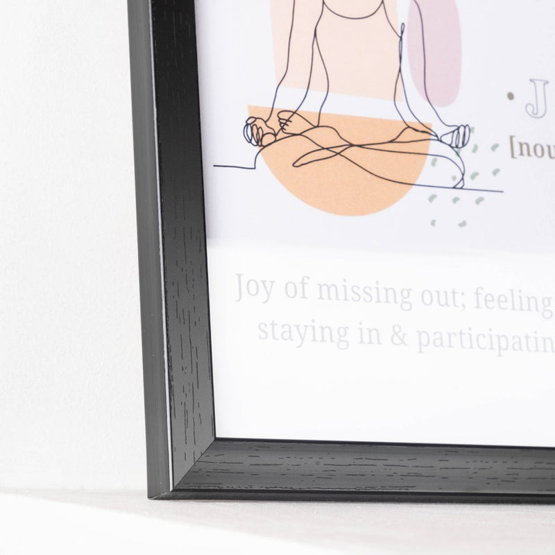 Notes To Self Framed Posters Set Of 4 9x9 Inch - Framed posters wall art for wall decoration, wall design | Room decoration items