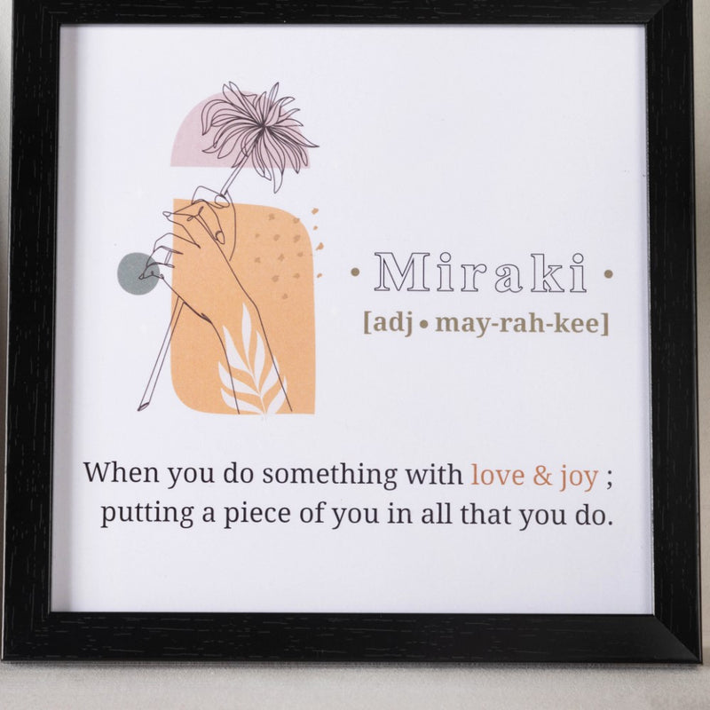 Notes To Self Framed Posters Set Of 4 9x9 Inch - Framed posters wall art for wall decoration, wall design | Room decoration items