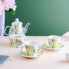 JARDIN Vintage Tea Set - Tea cup set, tea set, teapot set | Tea set for Dining Table & Home Decor