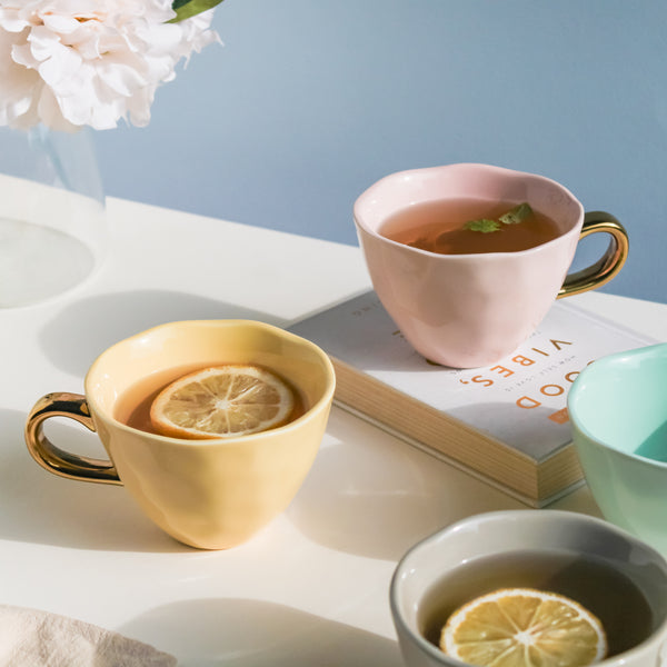Amsterdam Tea Cup and Saucer - Lemon