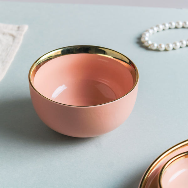 Pink Soup Bowl - Bowl, soup bowl, ceramic bowl, snack bowls, curry bowl, popcorn bowls | Bowls for dining table & home decor