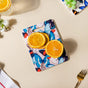 Kaleidoscope Butterfly Trivet with Cork Base 7.5 Inch - Ceramic platter, serving platter, fruit platter | Plates for dining table & home decor
