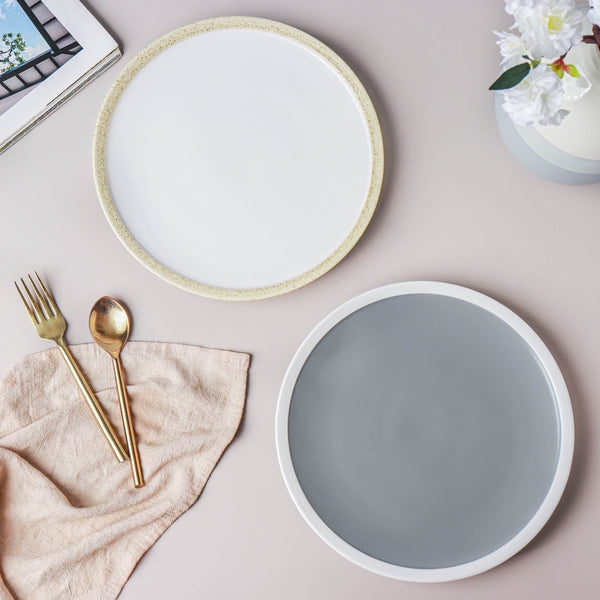 Ceramic Round Dinner Plate - Serving plate, rice plate, ceramic dinner plates| Plates for dining table & home decor