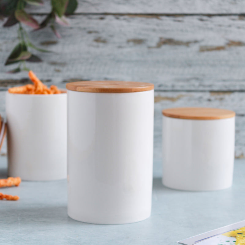Airtight Container White - Jar