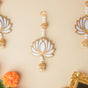White Lotus Wall Hanging Set Of 4 - Wall decoration for wall design | Room decor & home decoration items