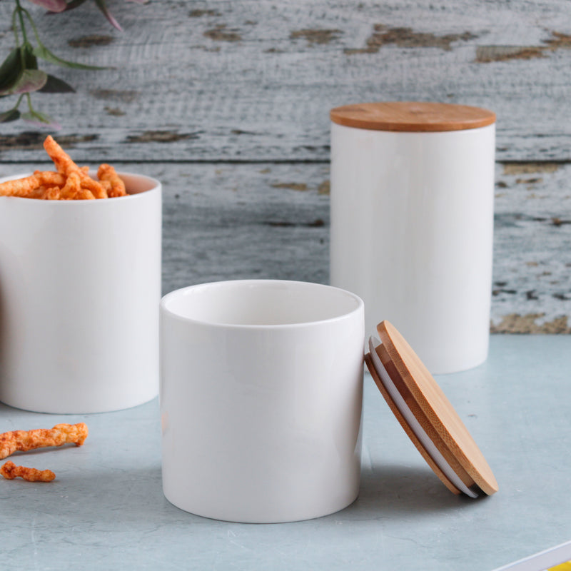 Airtight Container White - Jar