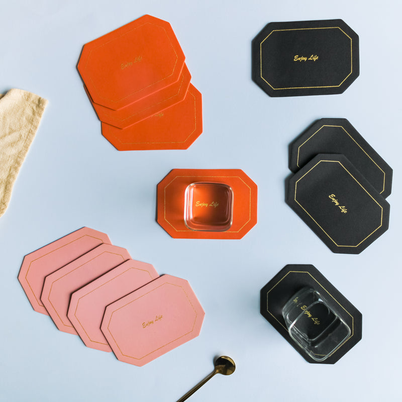 Leather Coaster Set of 4
