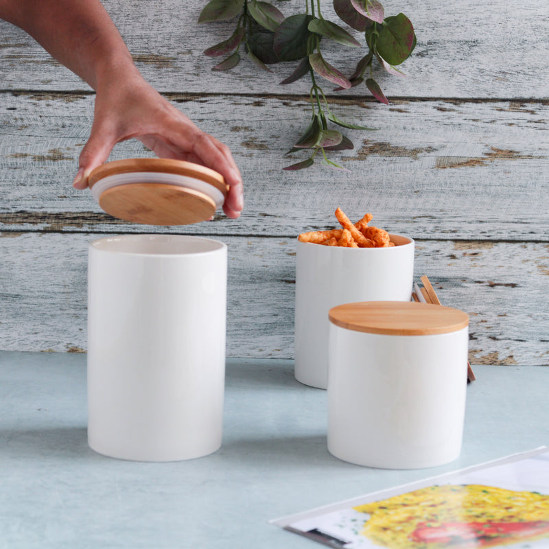 Airtight Container White - Jar
