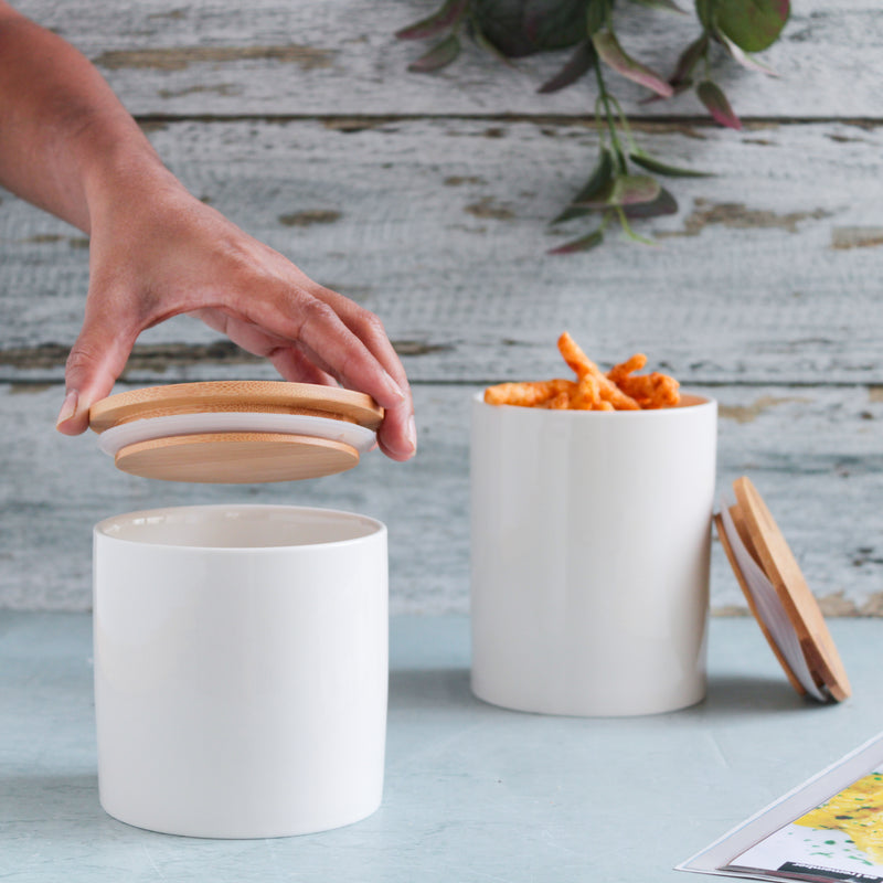 Airtight Container White - Jar